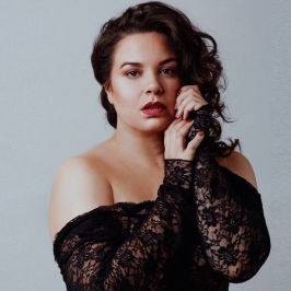 Portrait of judge Vivian Bardot performing on stage